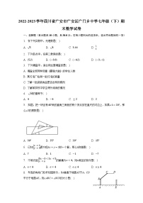 2022-2023学年四川省广安市广安区广门乡中学七年级（下）期末数学试卷（含解析）