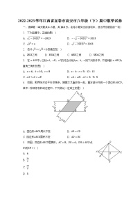 江西省宜春市高安市2022-2023学年八年级下学期期中数学试卷