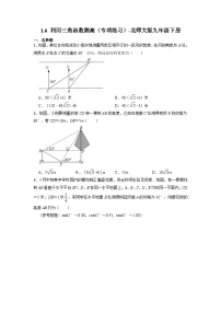 数学九年级下册6 利用三角函数测高复习练习题