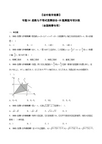 专题04+函数与不等式竞赛综合-【初中数学竞赛】50题真题专项训练（全国竞赛专用）