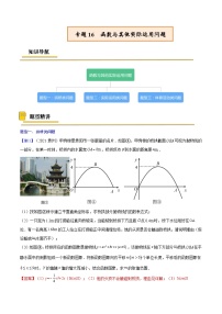 中考数学一轮复习考点复习专题16  函数与其他实际运用问题【考点精讲】（含解析）