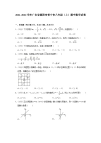 广东省揭阳市普宁市2021-2022学年八年级上学期期中考试数学【试卷+答案】