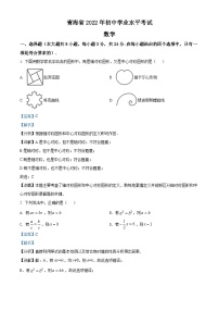 2022年青海省中考数学真题（解析版）