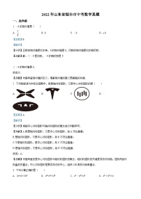 2022年山东省烟台市中考数学真题（解析版）