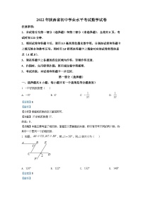 2022年陕西省中考数学真题（解析版）