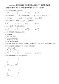 河南省许昌市禹州市2022-2023学年八年级下学期期中考试数学试卷