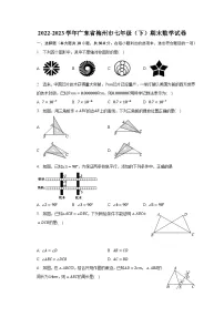 2022-2023学年广东省梅州市七年级（下）期末数学试卷（含解析）