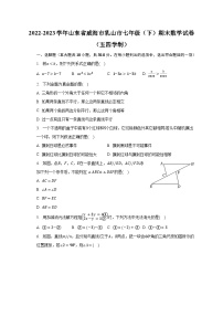 2022-2023学年山东省威海市乳山市七年级（下）期末数学试卷（五四学制）（含解析）