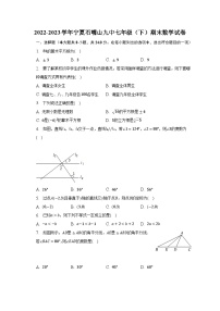 2022-2023学年宁夏石嘴山九中七年级（下）期末数学试卷（含解析）