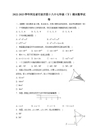 2022-2023学年河北省石家庄四十八中七年级（下）期末数学试卷（含解析）