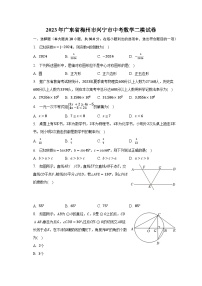 2023年广东省梅州市兴宁市中考数学二模试卷（含解析）