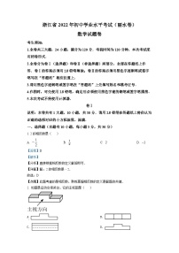 2022年浙江省丽水市中考数学真题（解析版）