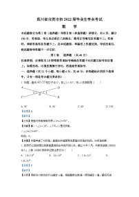 精品解析：2022年四川省自贡市中考数学真题（解析版）