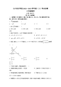 精品解析：四川省成都市七中育才学校2022-2023学年八年级上学期期末数学试题