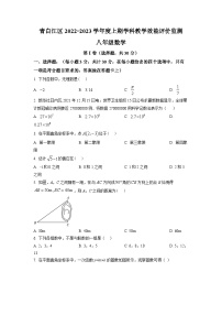 精品解析：四川省成都市青白江区2022-2023学年八年级上学期期末数学试题