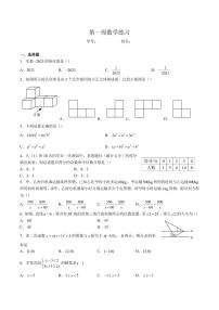 2023-2024-1青竹湖湘一九年级周测一数学试卷