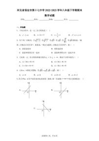 河北省保定市第十七中学2022-2023学年八年级下学期期末数学试题