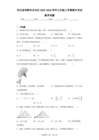 河北省邯郸市永年区2022-2023学年七年级上学期期中考试数学试题