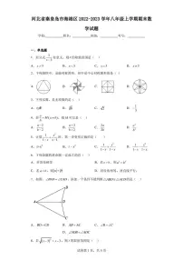 河北省秦皇岛市海港区2022-2023学年八年级上学期期末数学试题
