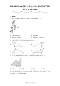 河南省南阳市宛城区第三中学2022-2023学年七年级下学期第二次月考数学试题