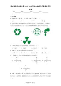 湖南省娄底市新化县2022-2023学年八年级下学期期末数学试题