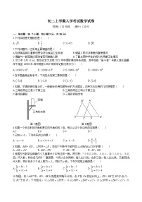 湖南省长沙市+麓山国际学校2023-2024+学年八年级上学期入学考试数学试题