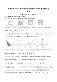 江西省宜春市丰城市江西省丰城中学2023-2024学年九年级上学期开学数学试题（含答案）