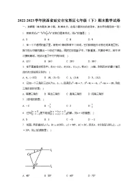 2022-2023学年陕西省延安市宝塔区七年级（下）期末数学试卷（含解析）