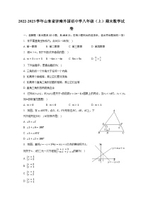 2022-2023学年山东省济南外国语中学八年级（上）期末数学试卷（含解析）