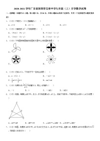 2020-2021学年广东省深圳市宝安中学九年级（上）开学数学试卷