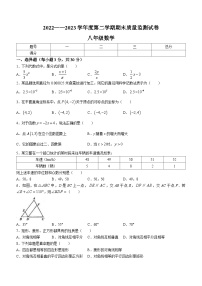 吉林省长春市农安县2022-2023学年八年级下学期期末数学试题