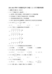 广东省惠州市第五中学2023-2024学年八年级上学期开门考数学试卷（含答案）