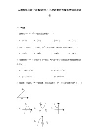 数学22.1 二次函数的图象和性质综合与测试达标测试