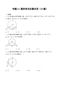 2023-2024年中考专题24 圆的有关位置关系（共45题）（原卷版+解析卷）