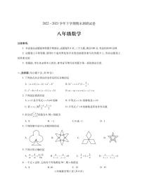 河南省平顶山市舞钢市2022-2023学年八年级下学期期末考试数学试题