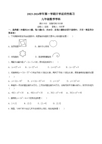 福建省福州市第十八中学2023-2024学年九年级上学期开学考试数学试题(无答案)