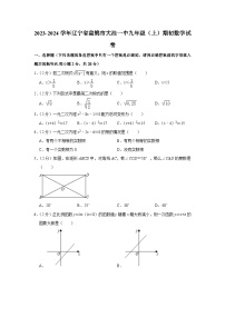 辽宁省有盘锦市盘锦市大洼区第一初级中2023-2024学年九年级上学期期初数学试卷（含答案）