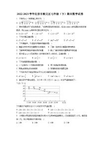 2022-2023学年北京市顺义区七年级（下）期末数学试卷（含答案解析）
