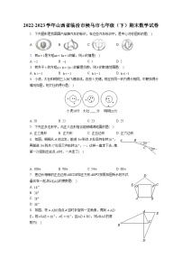 2022-2023学年山西省临汾市侯马市七年级（下）期末数学试卷（含答案解析）