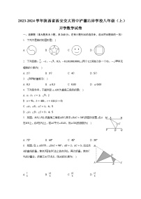 2023-2024学年陕西省西安交大附中浐灞右岸学校八年级（上）开学数学试卷（含解析）