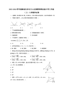 2023-2024学年湖南省长沙市天心区湘郡培粹实验中学八年级（上）入学数学试卷（含解析）