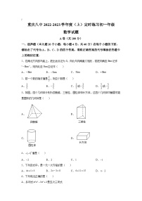 重庆市第八中学校2022-2023学年七年级上学期定时练习数学试卷(含解析)