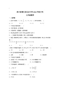 四川省南江县长赤中学2022-2023学年七年级上学期月考数学试卷(含答案)