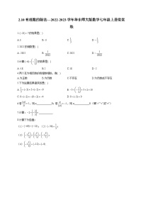 数学七年级上册2.10 有理数的除法练习题