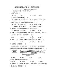 深圳龙岗实验八上数学第3周末卷