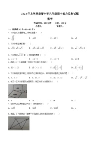 湖南省长沙市长沙县泉塘中学2022-2023学年八年级下学期期中数学试题