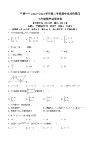 福建省福州市平潭县平潭第一中学2022-2023学年七年级下学期期中数学试题