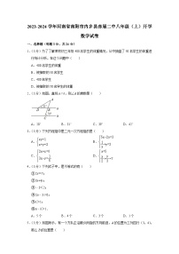 河南省南阳市内乡县赤眉镇第二初级中学2023-2024学年八年级上学期开学数学试卷（含答案）