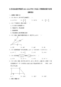 江苏省盐城市亭湖区2023-2024学年八年级上学期期初数学试卷 （含答案）