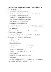 山东省+德州市+德城区德州市第五中学2023-2024学年八年级上学期开学数学试卷